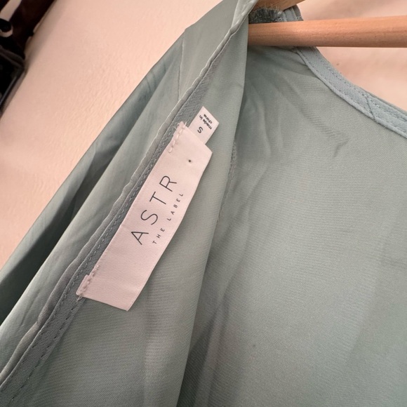 Astr Marin Dolman Sleeve Midi Dress Size S Women Slit In Dark Mint Boho - Picture 4 of 4